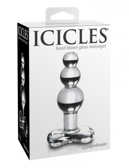 Dop anal din sticla - Icicles No. 47 Clear