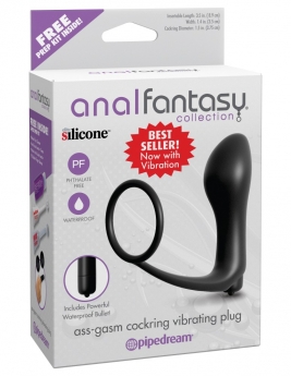 Dop anal cu vibratii si inel erectie - Anal Fantasy