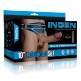 STRAP-ON - Strap on dildo 23cm cu ham XS/S/M