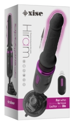 VIBRATOARE - Masini de sex - Vibrator cu ventuza Hiram hand-free thrusting