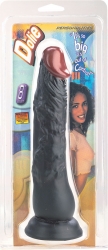  Realistic Dildo cu testicule - Negru - 20 cm