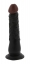 Realistic Dildo cu testicule - Negru - 20 cm