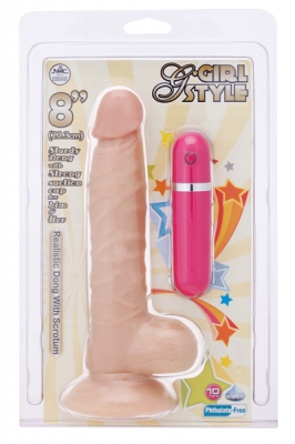 Vibrator cu ventuza G-Girl Style  - 20 cm