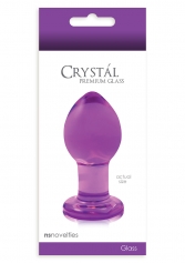  Dop anal din sticla - CRYSTAL MEDIUM PURPLE