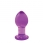 Dop anal din sticla - CRYSTAL MEDIUM PURPLE