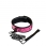 Zgarda cu lesa - SINFUL COLLAR PINK