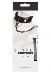  Zgarda cu lesa - SINFUL COLLAR BLACK