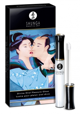 Luciul de buze pentru placere orala SHUNGA gust cocos 10,5 ml