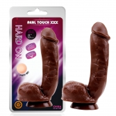  Dildo cu ventuza Hard On Brown 20 cm