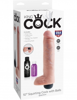 Dildo cu ejaculare King Cock 25 cm