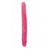  Dildo dublu - pink 37 cm